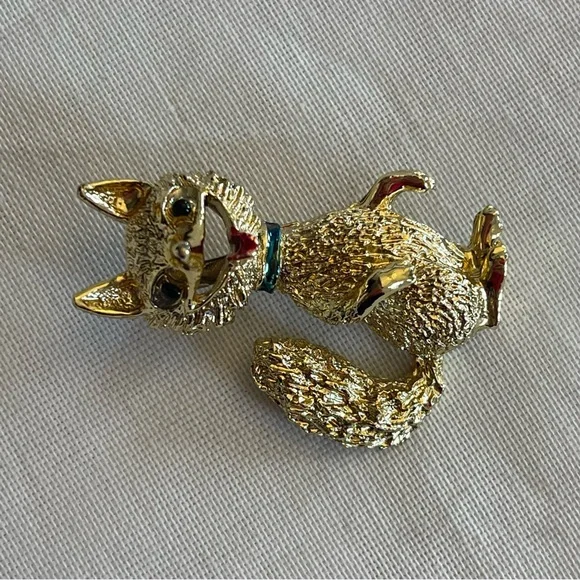 LAUGHING FOX VINTAGE GERRYS BROOCH - Picture 4 of 8